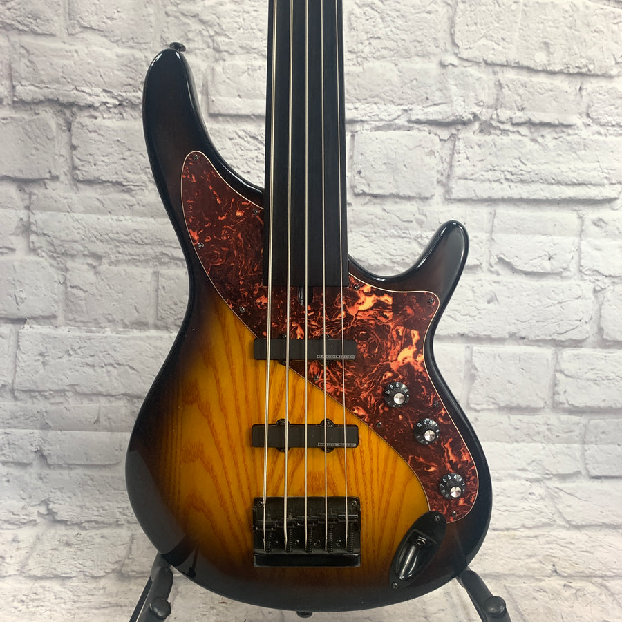 Aria Pro II Steve Bailey 5 String Fretless Bass