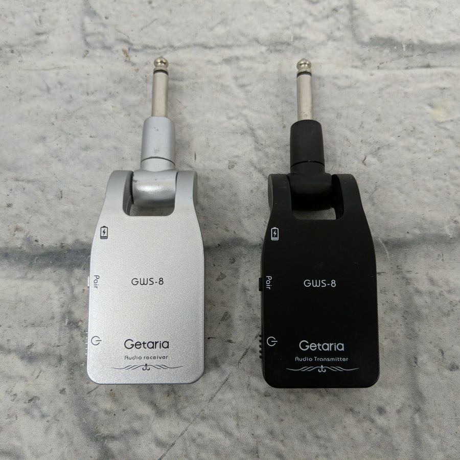 Getaria 2.4GHZ Wireless Guitar System Built-in Rechargeable Lithium Battery Digital Transmitter and Receiver for Electric Guitar or Bass