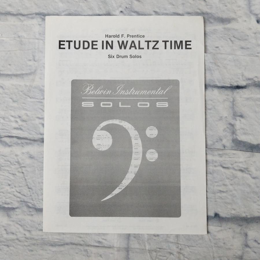 Harold F Prentice Etude In Waltz Time Six Drum Solos