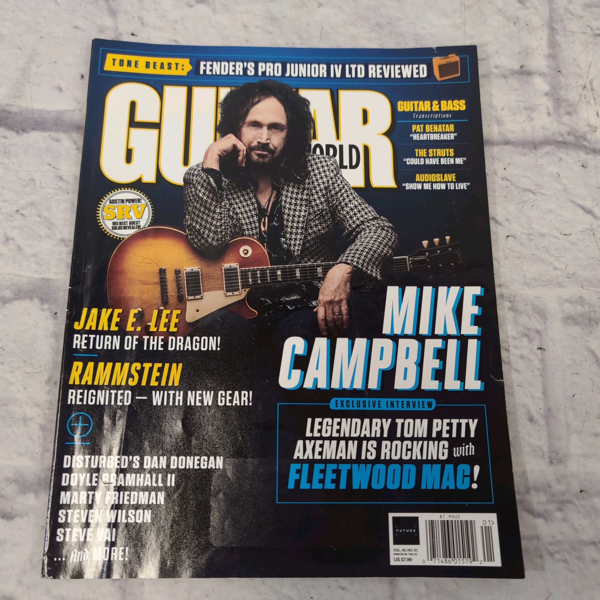 Guitar World January 2019 | Mike Campbell | Rammstein | Stevie Ray Vaughan Magazine