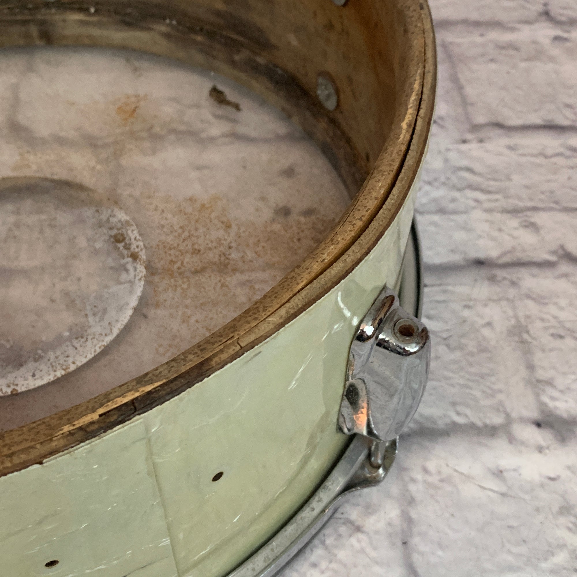 Slingerland Snare Drum Shell White Marine Pearl 1960's
