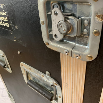 Unknown 18 Unit Rolling Rack Case w/ Amplifier Rack