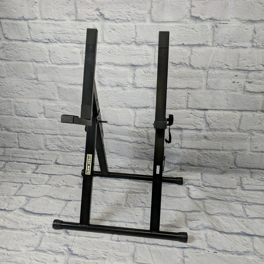 Stage Mate amplifier and speaker stand - adjustable black