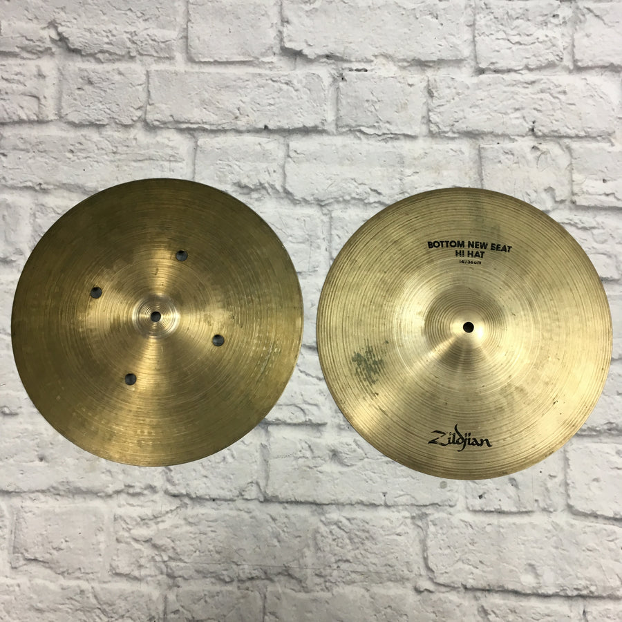 Zildjian 14in New Beat / Quick Beat Hi Hat Bottom Cymbal Pair