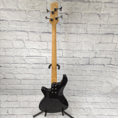 Pyle 4 String Bass Guitar w/ Built in Tuner - Silverburst