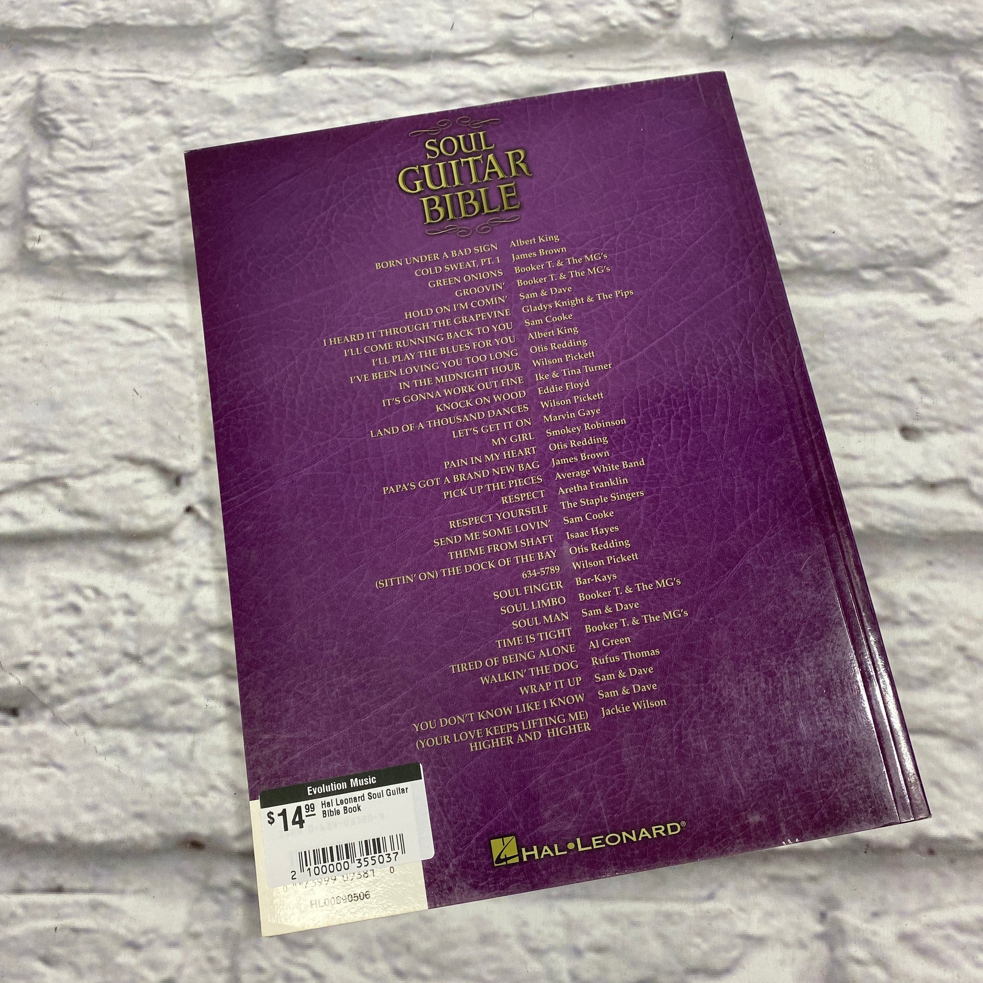 Hal Leonard Soul Guitar Bible Book