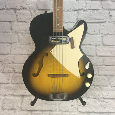 Harmony H-22 Hollowbody Bass Sunburst 1960's