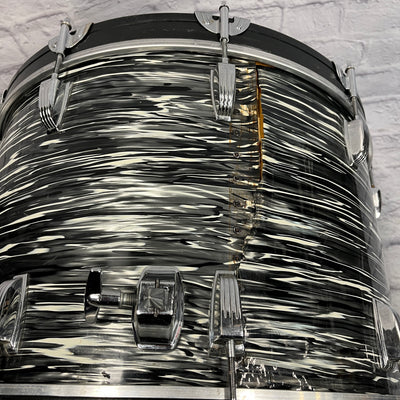 Ludwig Blue and Olive Kick Drum Black Oyster 22x15" Bass Drum