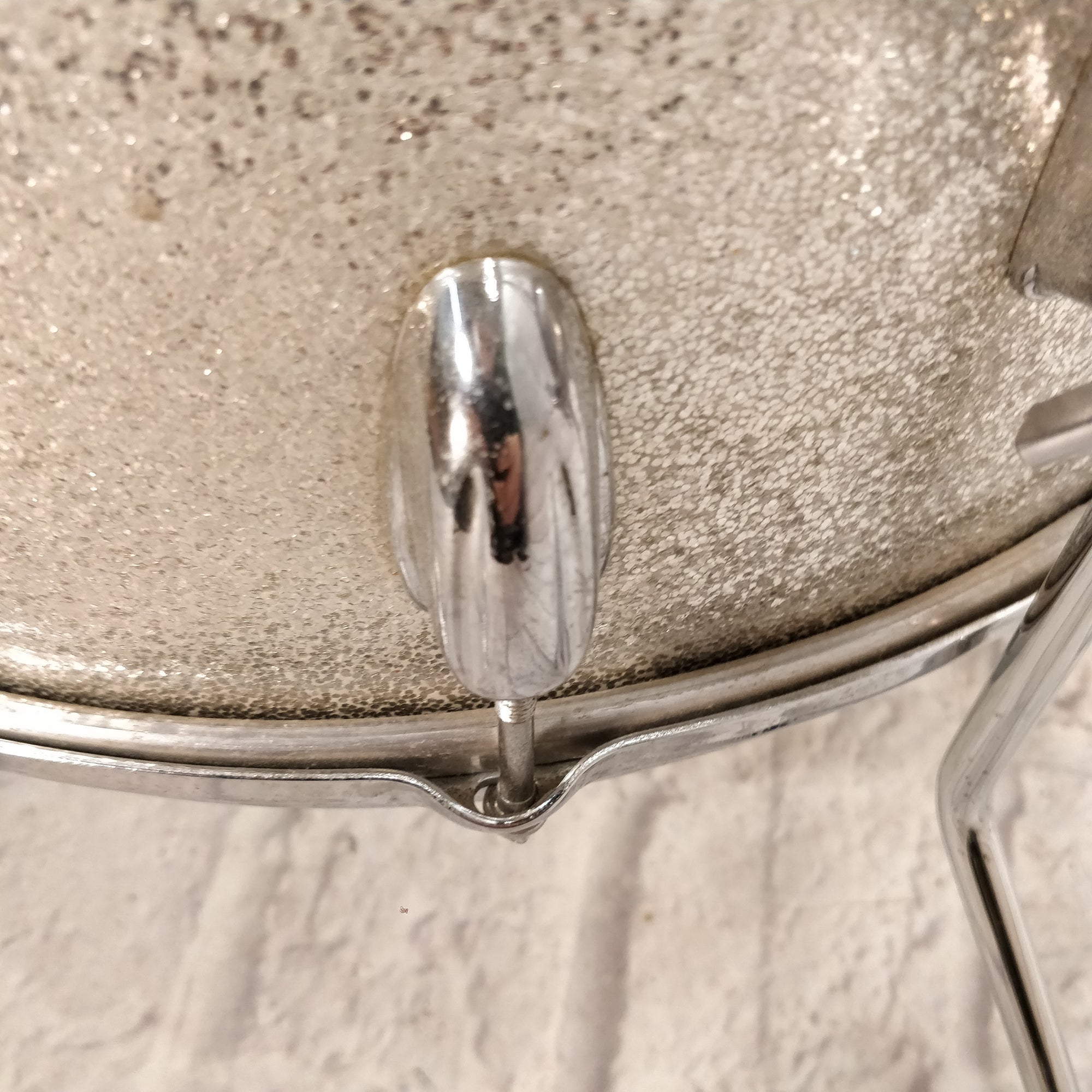 Vintage Late 60s Slingerland 16x16 Silver Sparkle Floor Tom
