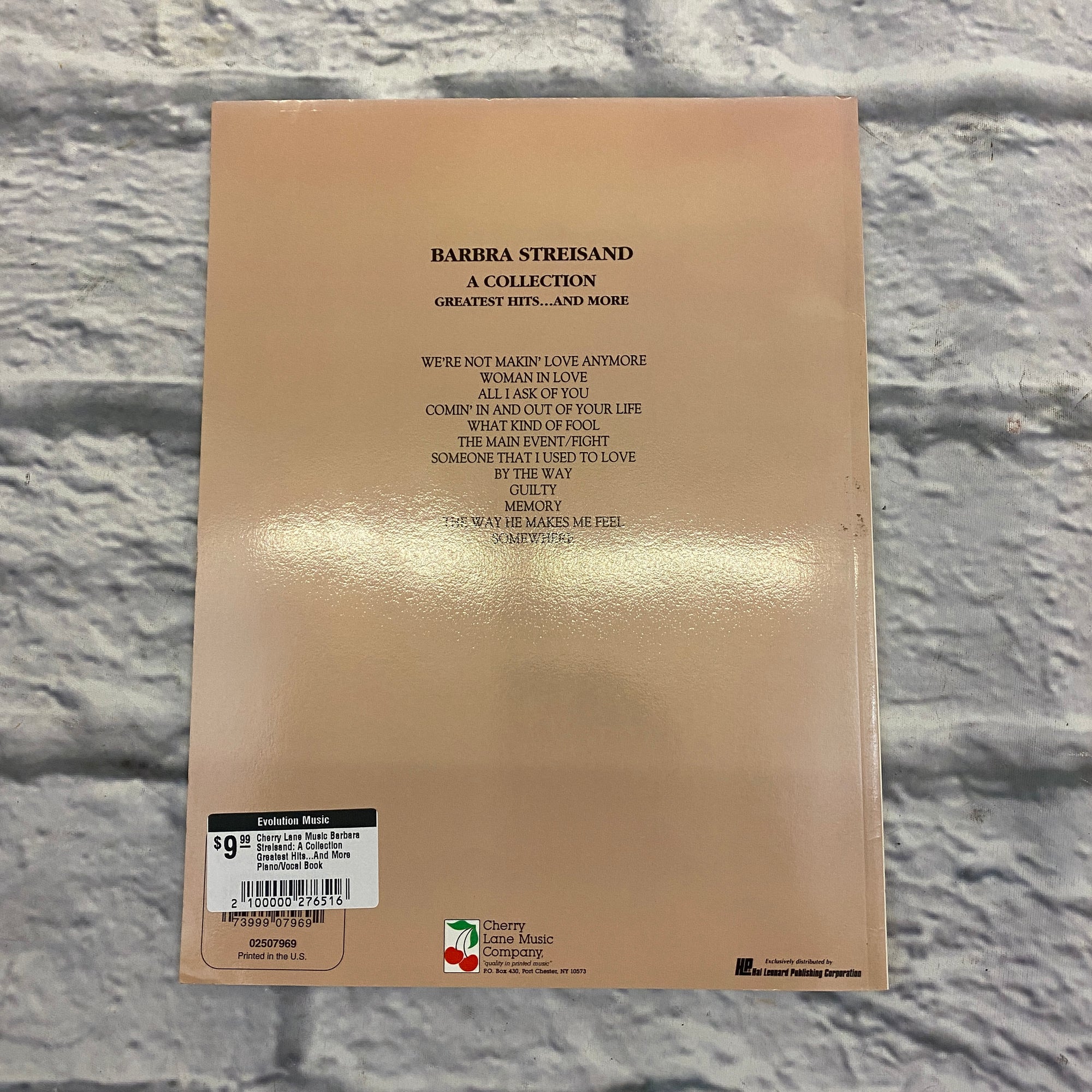 Cherry Lane Music Barbara Streisand: A Collection Greatest Hits...And More Piano/Vocal Book
