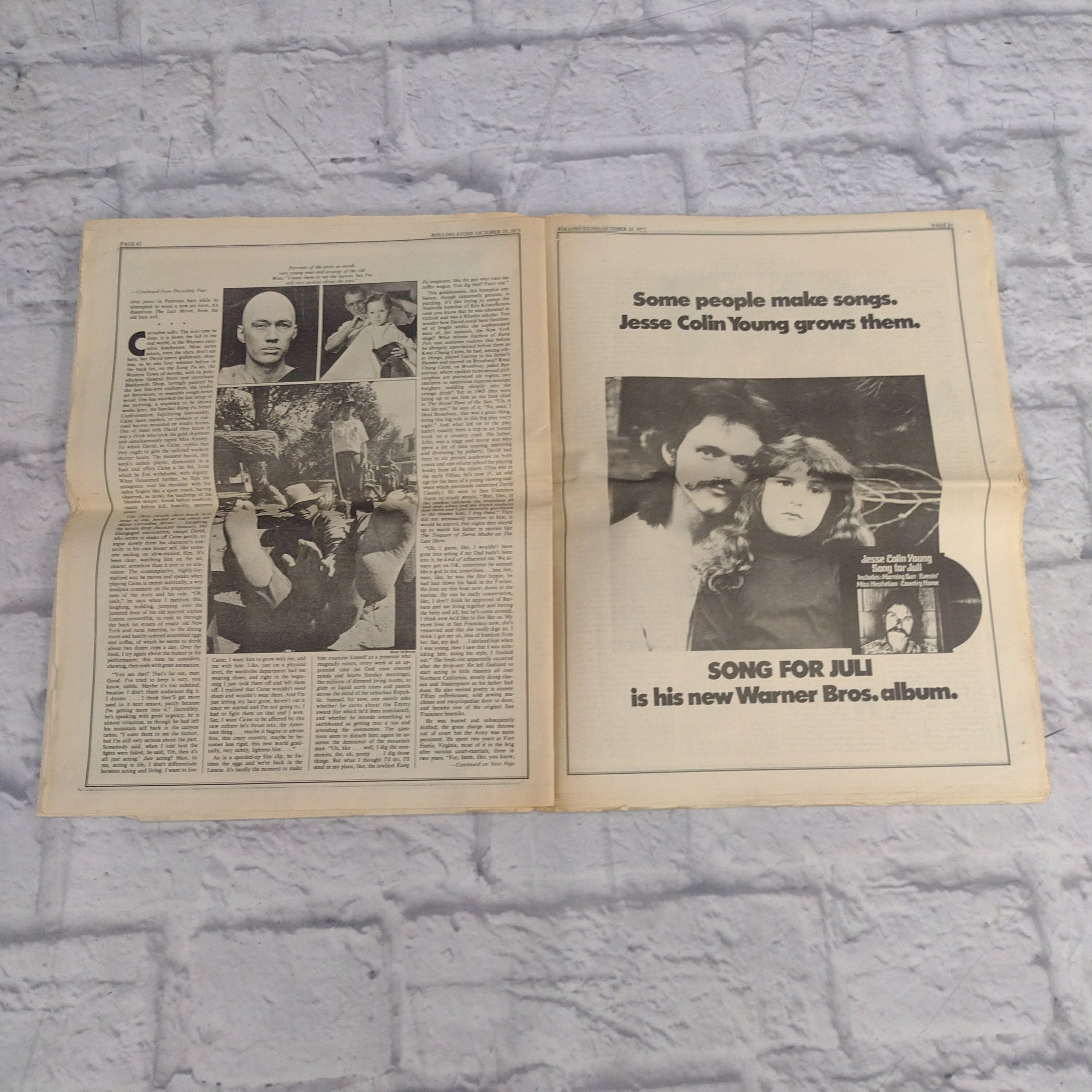 Vintage Rolling Stone Magazine - No 146 October 25 1973 - Gene Autry Cover