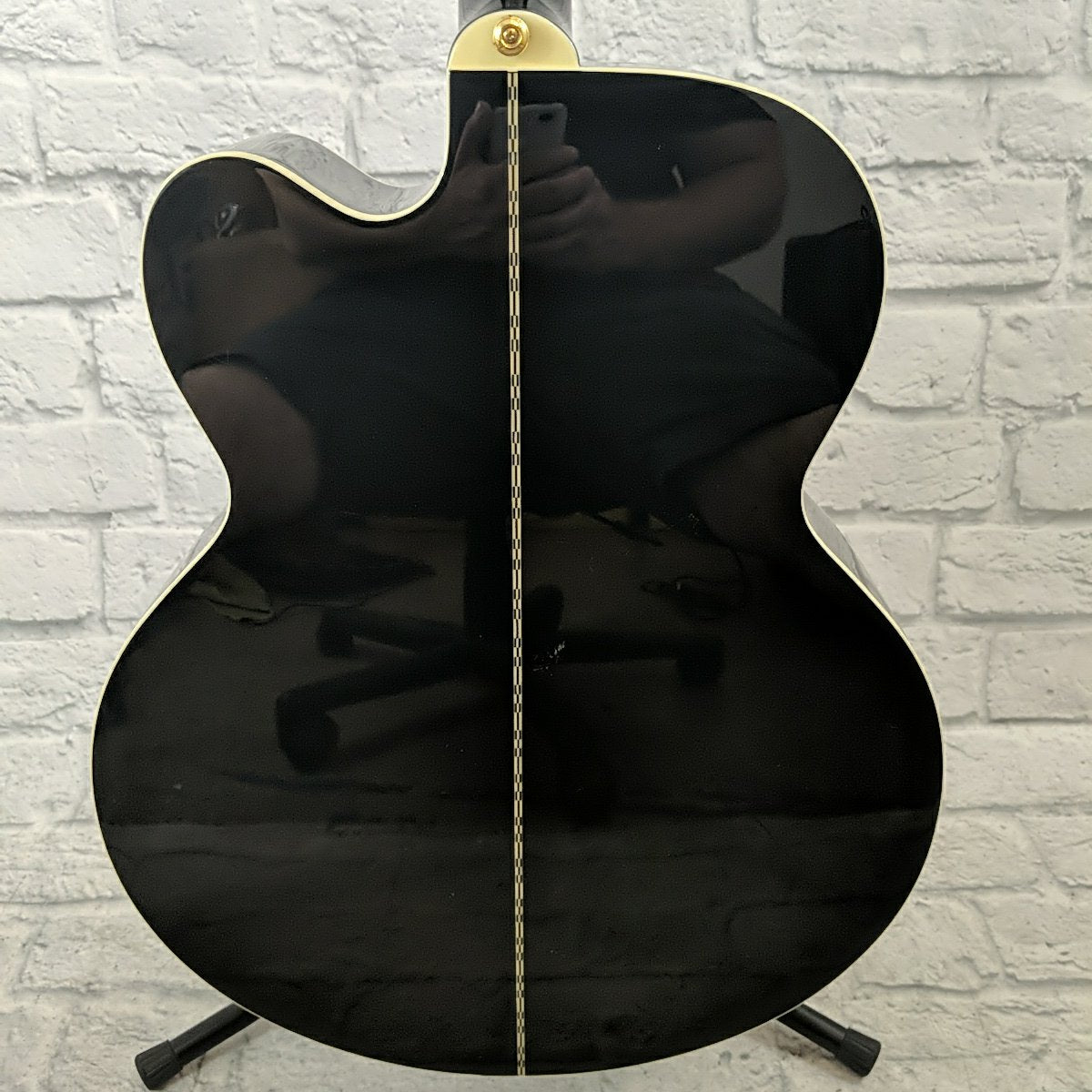 Epiphone J-200SCE Solid Top Acoustic Electric Guitar - Black