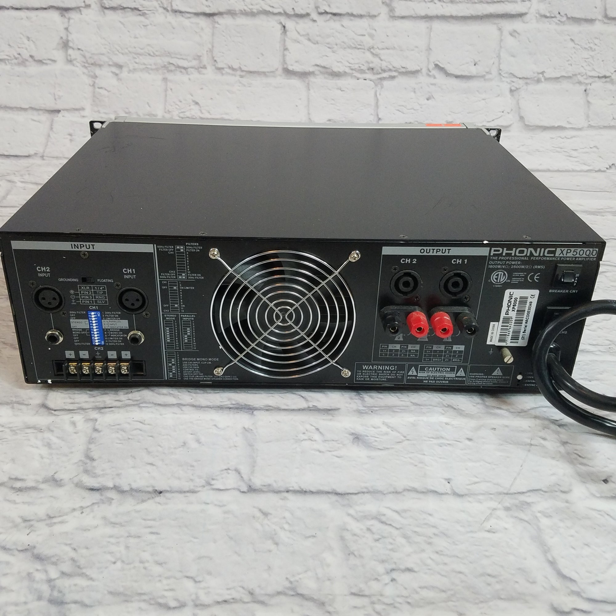 Phonic XP 5000 Power Amplifier Evolution Music