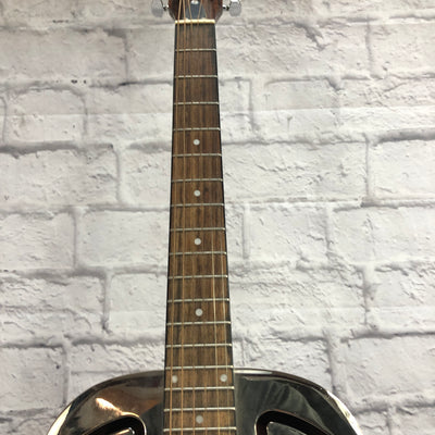 Fender FR48 Chrome Resonator Acoustic Guitar