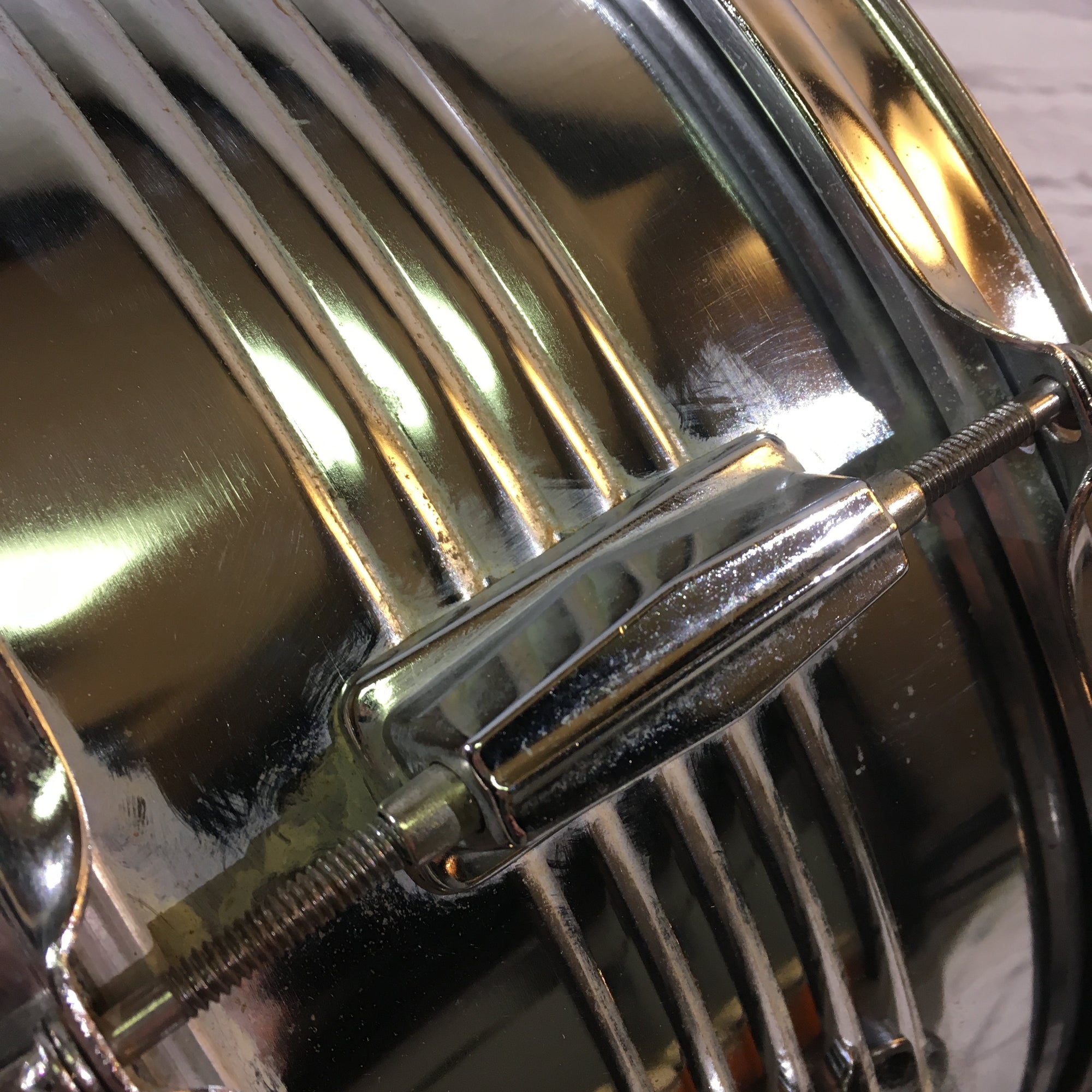 14in Chrome Snare Drum, Unknown Manufacturer