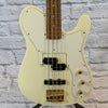 Fernandes TEB-1 Telecaster Bass Aged Olympic White MIJ w/case - Rare 1990s New Old Stock!