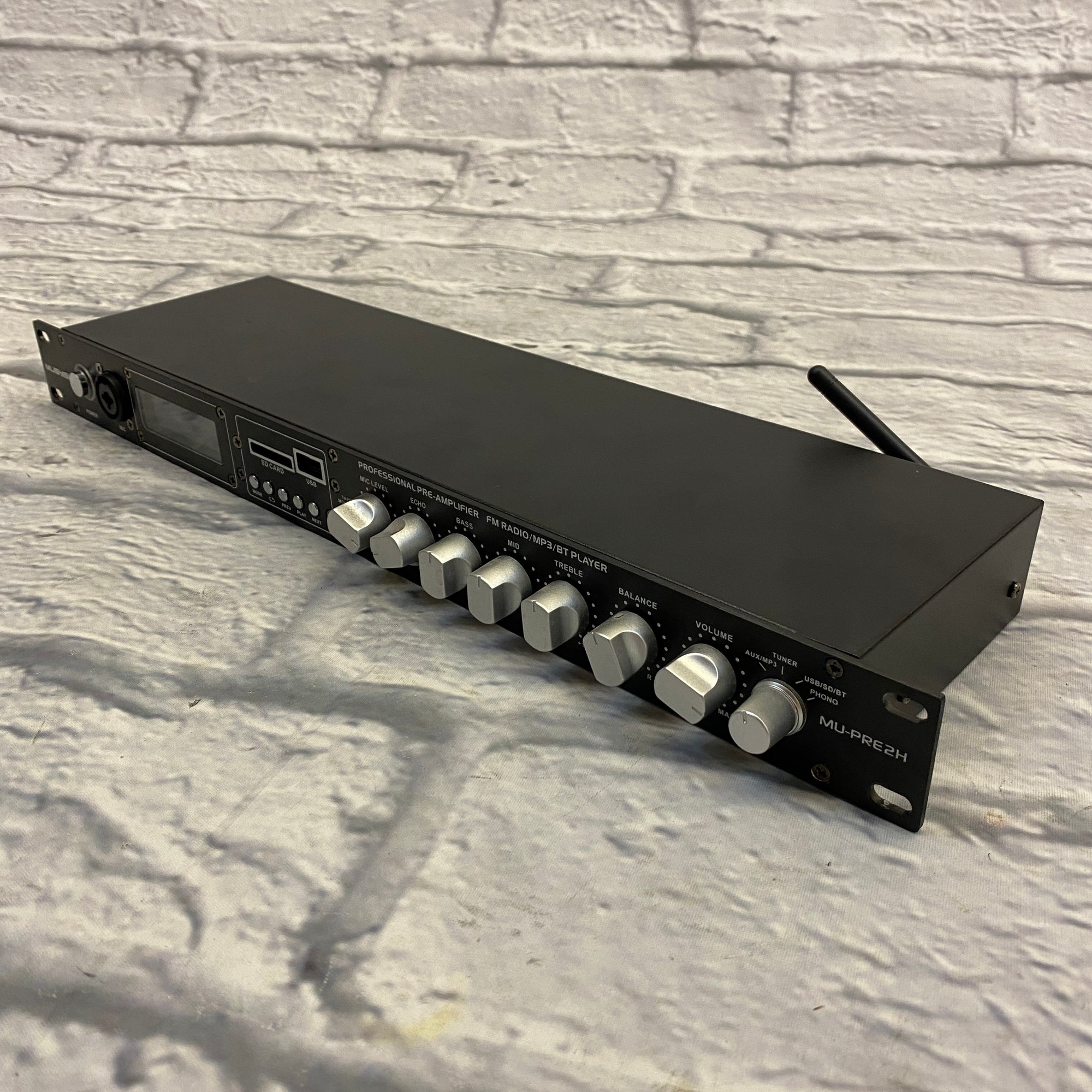 Musysic MU-PRE2H FM Radio/MP3/ BT Player Preamp