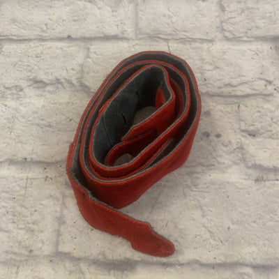 Unknown (Red Felt) Guitar Strap
