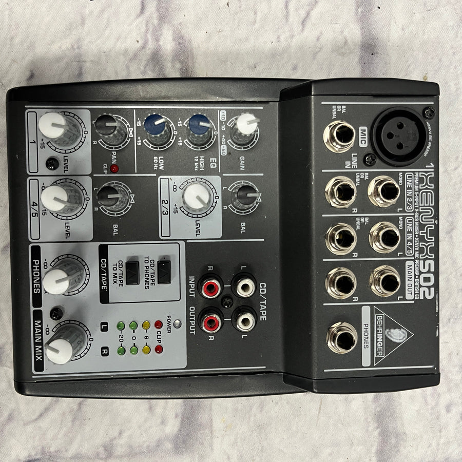 Behringer 5 input Xenyx502 Mixer