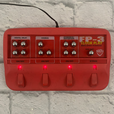 Nady FP-3 Floorplay Delay Chorus Distortion Overdrive Multieffect Pedal
