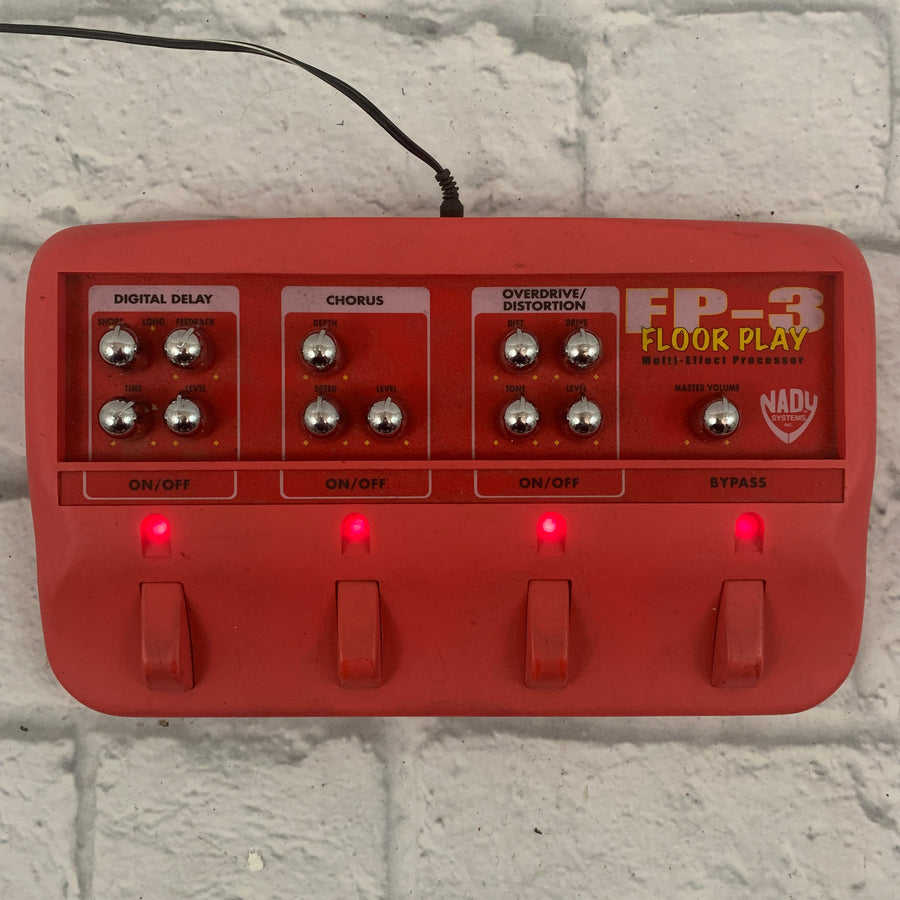 Nady FP-3 Floorplay Delay Chorus Distortion Overdrive Multieffect Pedal
