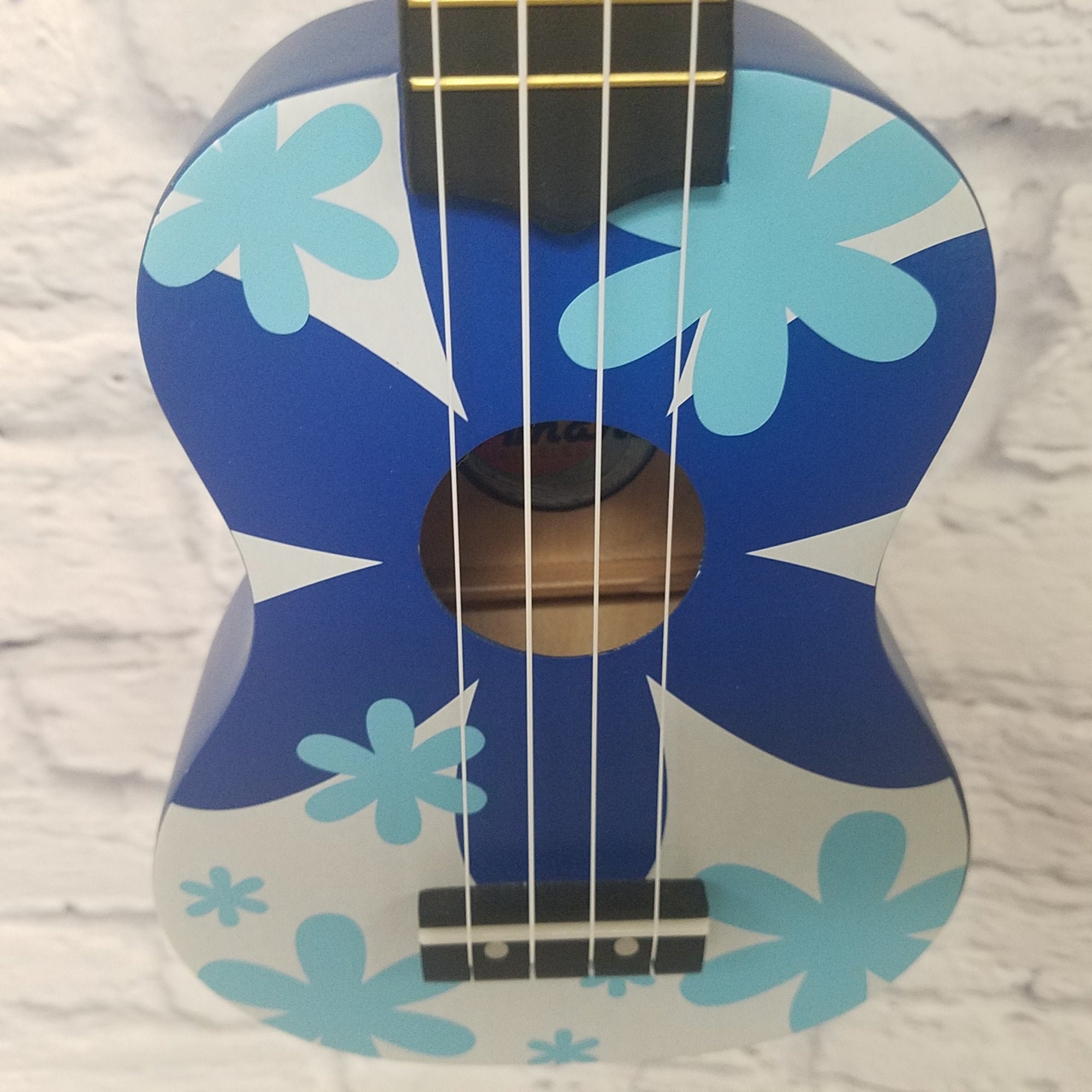 Amahi Soprano Ukulele Blue Flower