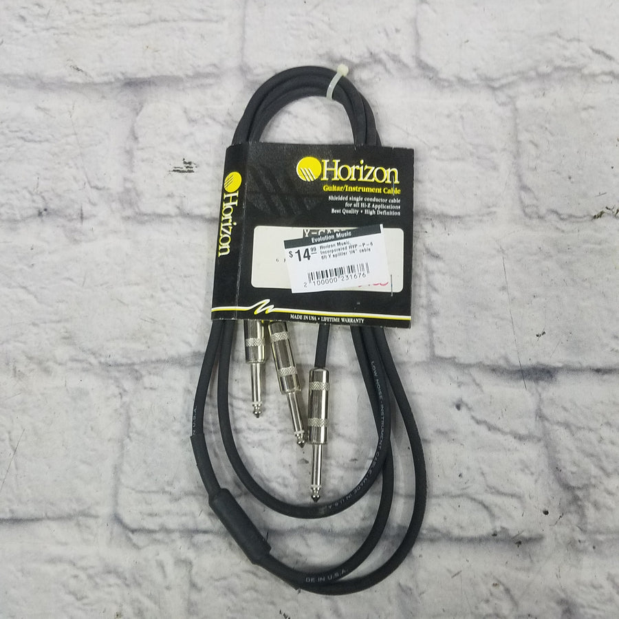 Horizon Music, Incorporated HYP-P-6  6ft Y splitter 1/4" cable