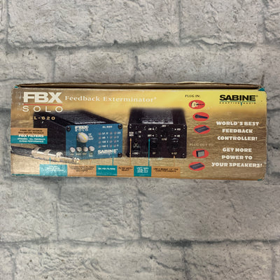 Sabine SL-620 FBX Solo Feedback Exterminator with 1/4" in/out New Old Stock!