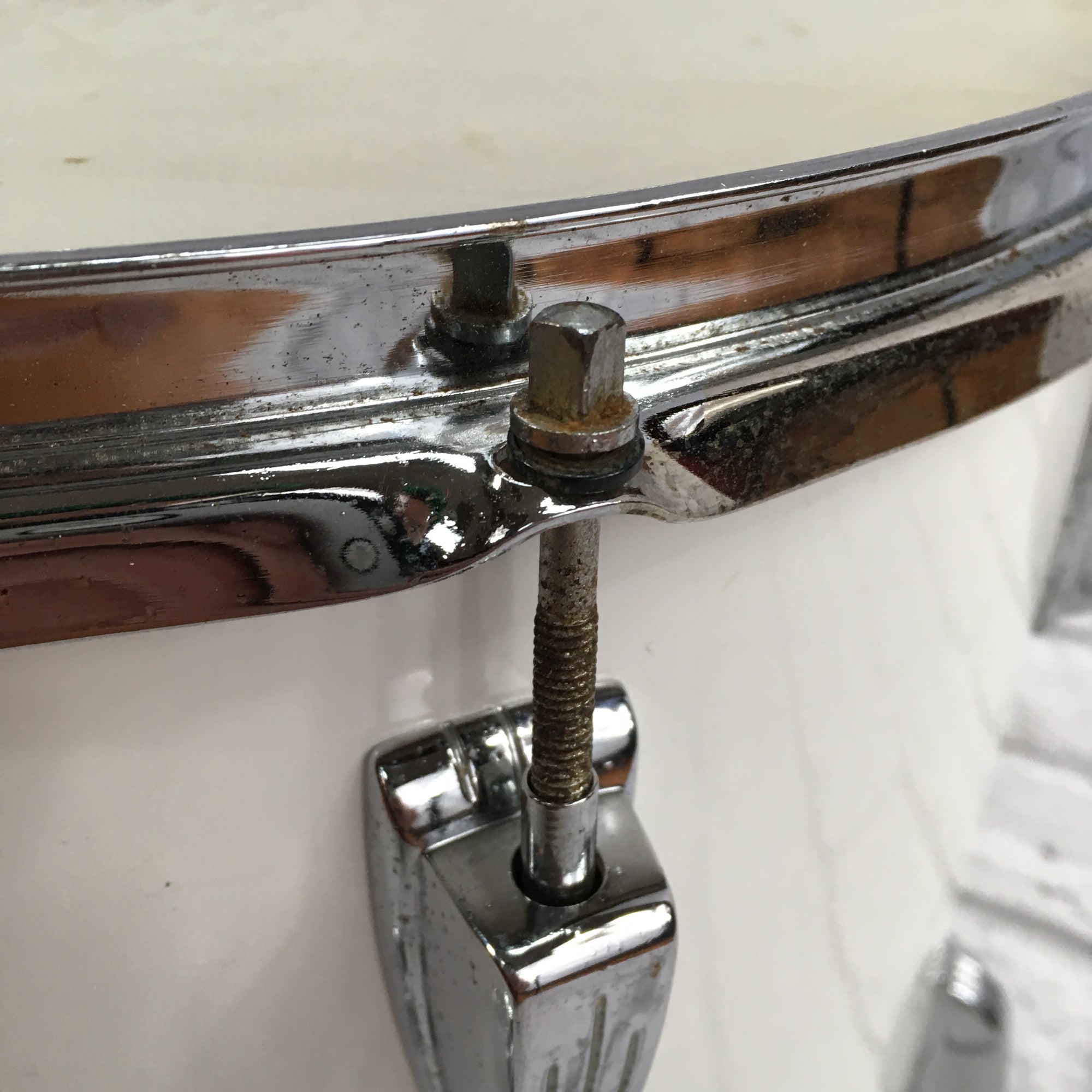Vintage Ludwig 15x12 Tom No Serial Clear Maple Blue & Olive