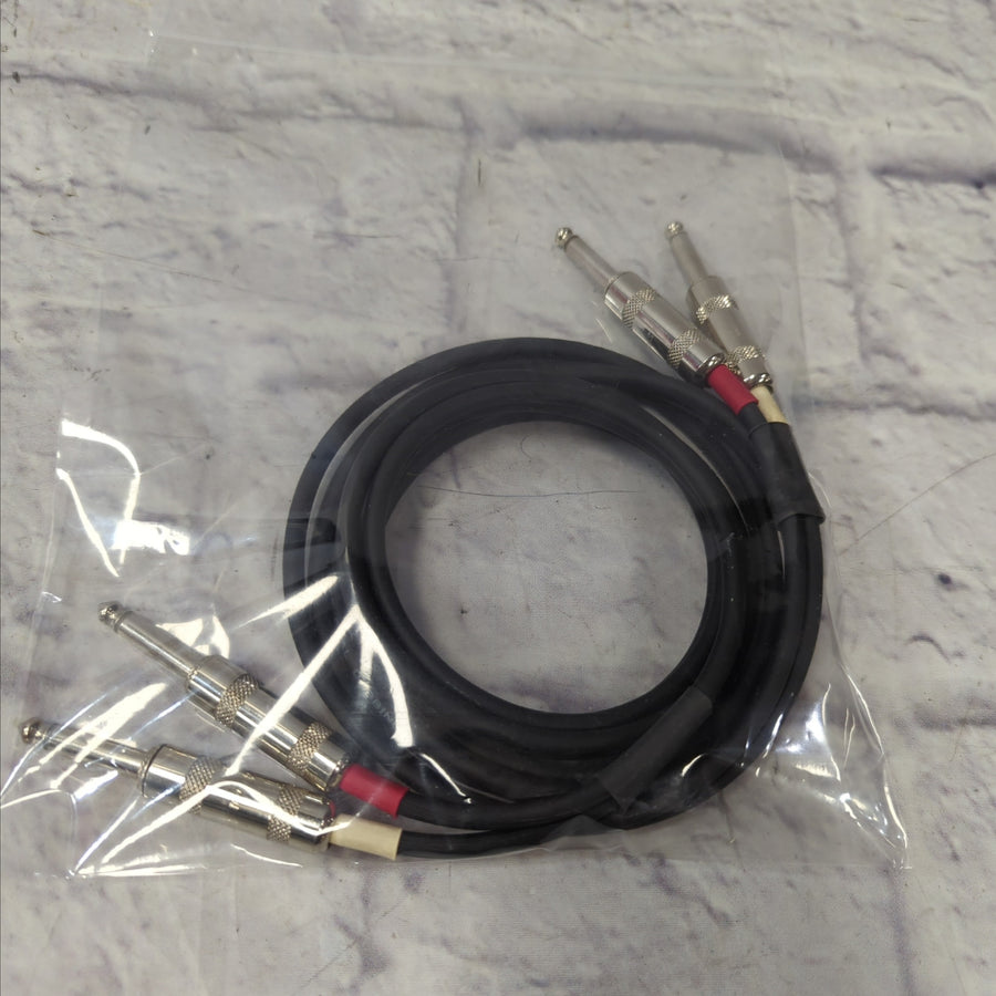 VTG Audio Low Noise Hi-Impedance Dual Dubbing Cable Dual 1/4 to Dual 1/4 - 6'