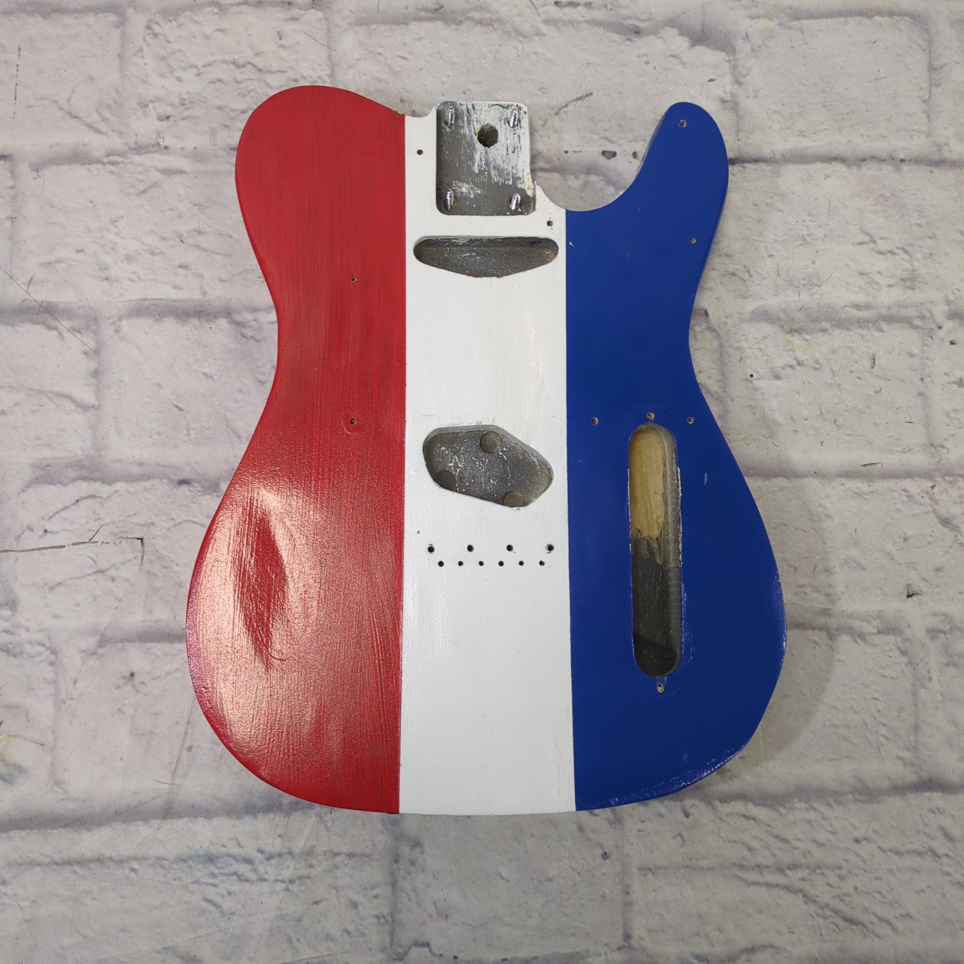 Unknown Red White Blue Telecaster Body