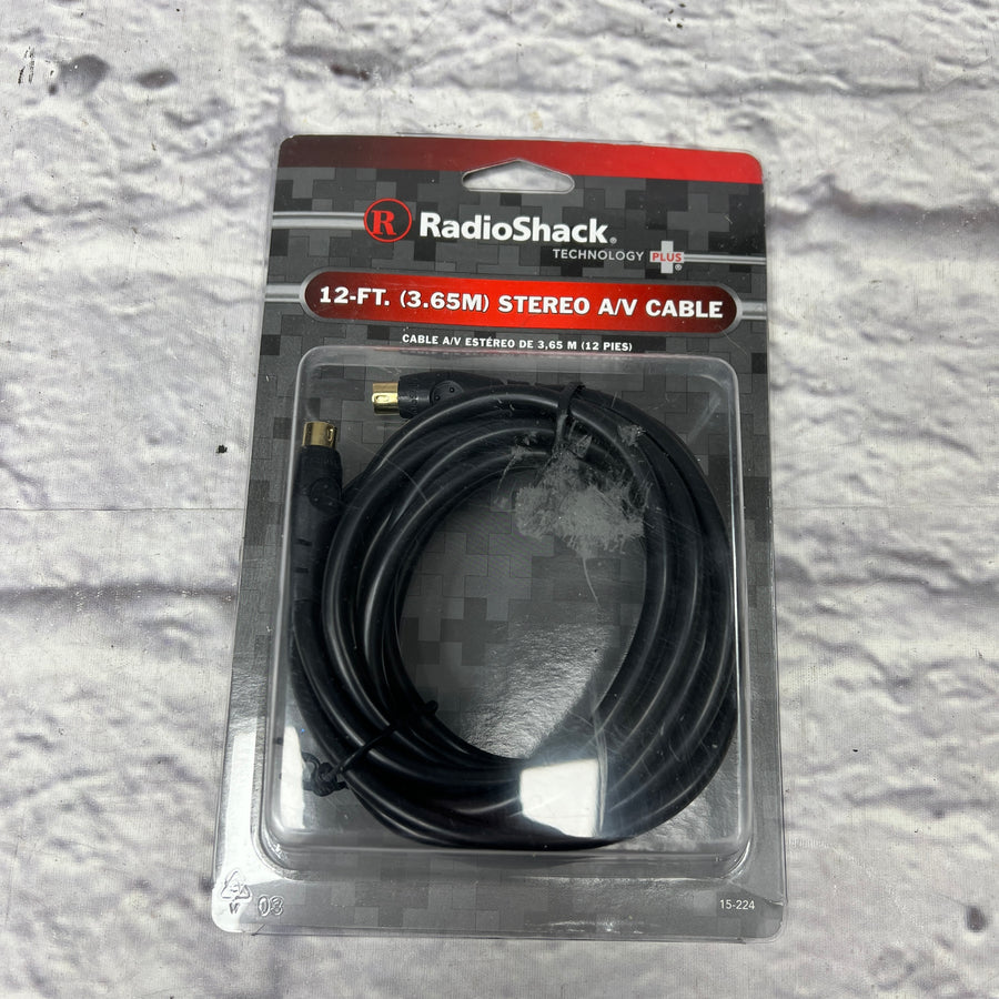 Radio Shack 12 Ft Stereo AV Cable