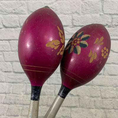 Unknown Purple Maracas Pair
