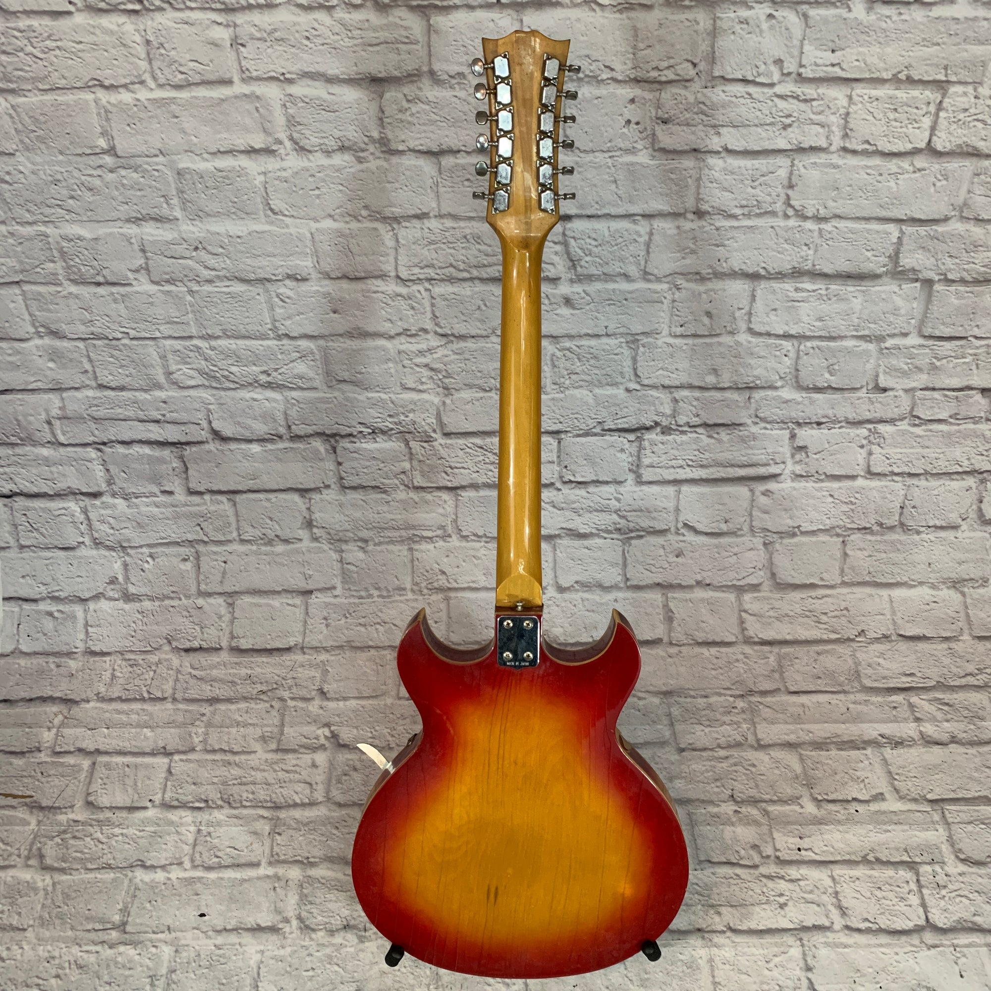 Encore Teisco Semi-Hollow Body Electric Guitar Sunburst 1960's