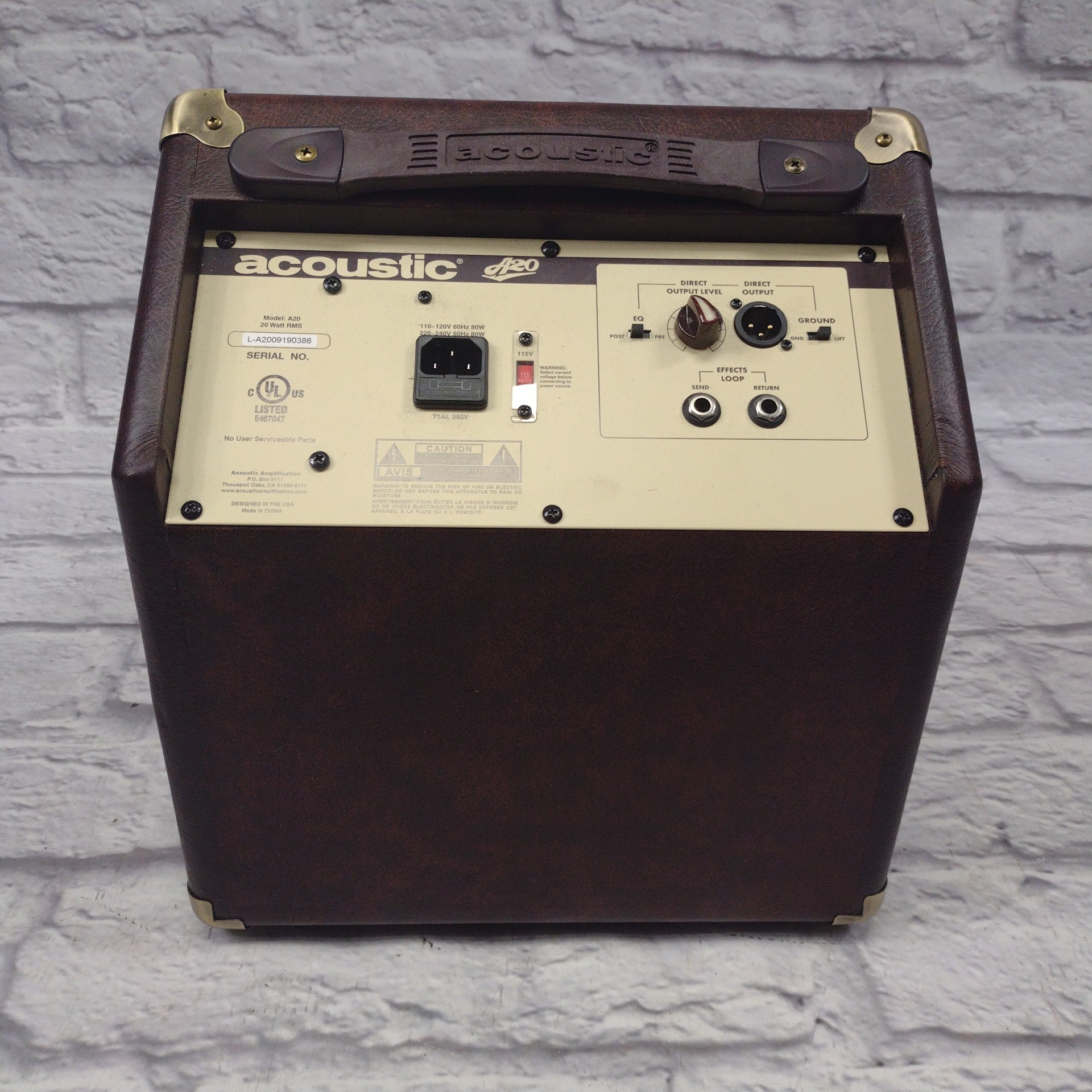 Acoustic A20 Acoustic Guitar Amp