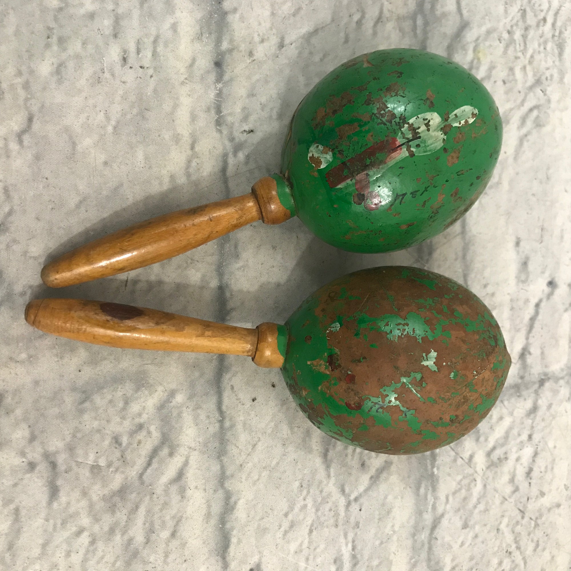 Unknown Green Maraca Shaker Set