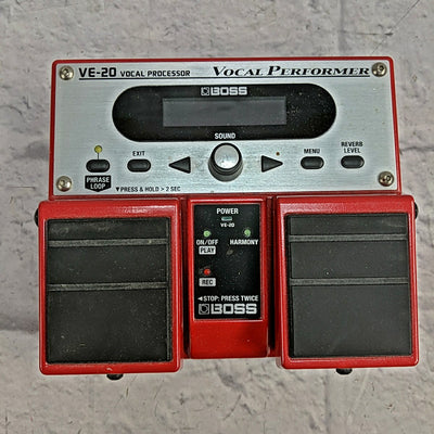 Boss VE-20 Vocal Performer Vocal Effect Pedal with Power Supply
