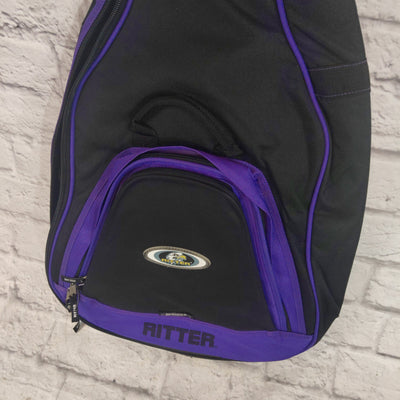 Ritter Chromo Pak Series Black and Purple Designer Acoustic Guitar Gig Bag