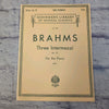 Schirmer's Library Brahms: Three Intermezzi