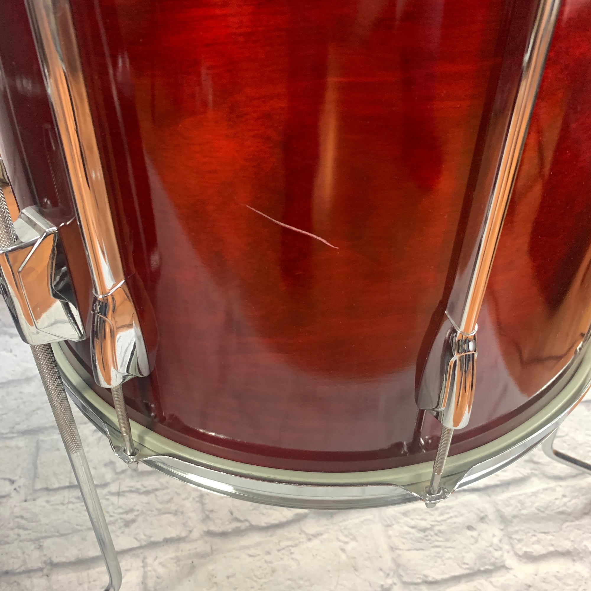 Yamaha Stage Custom 4 Piece Drum Kit Red