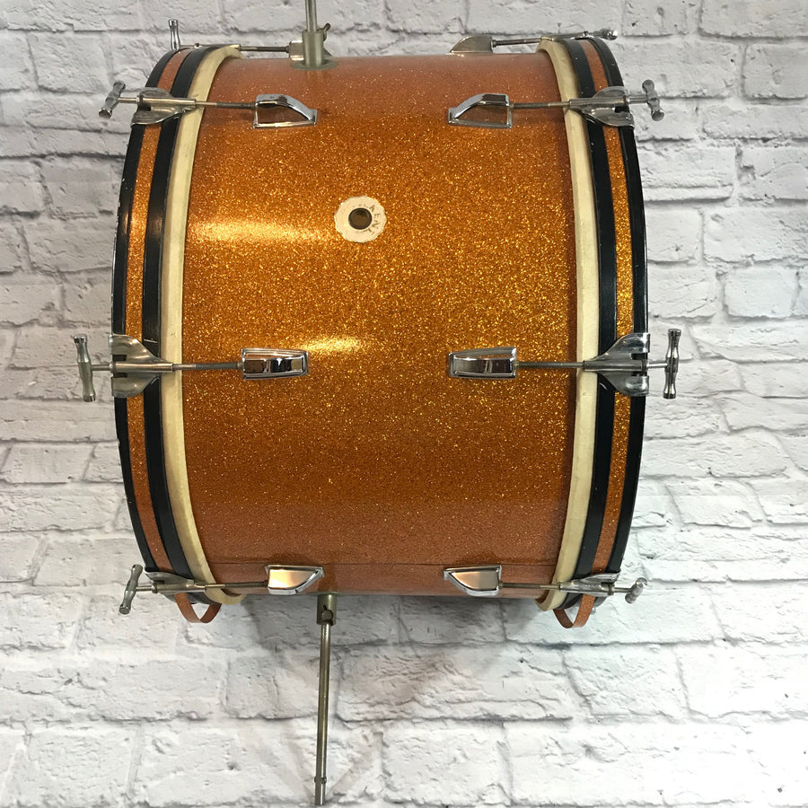 Vintage 1960's Kent 3 Piece Drum Kit w/ Hardware