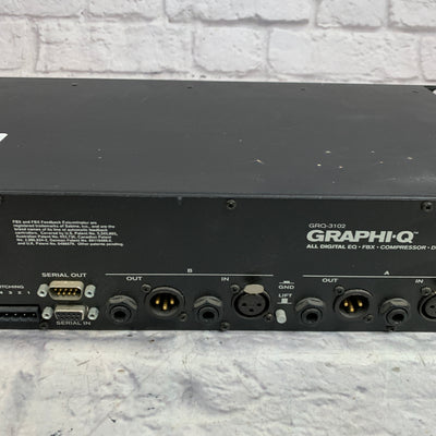 Sabine GRQ-3102 Graphi-Q All Digital 2 Channel 31 Band Equalizer Delay and Compressor