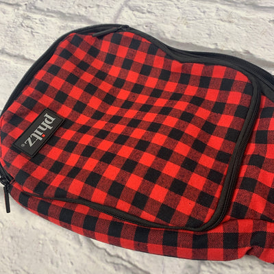 Phitz Tenor Ukulele Gig Bag, Lumberjack Red