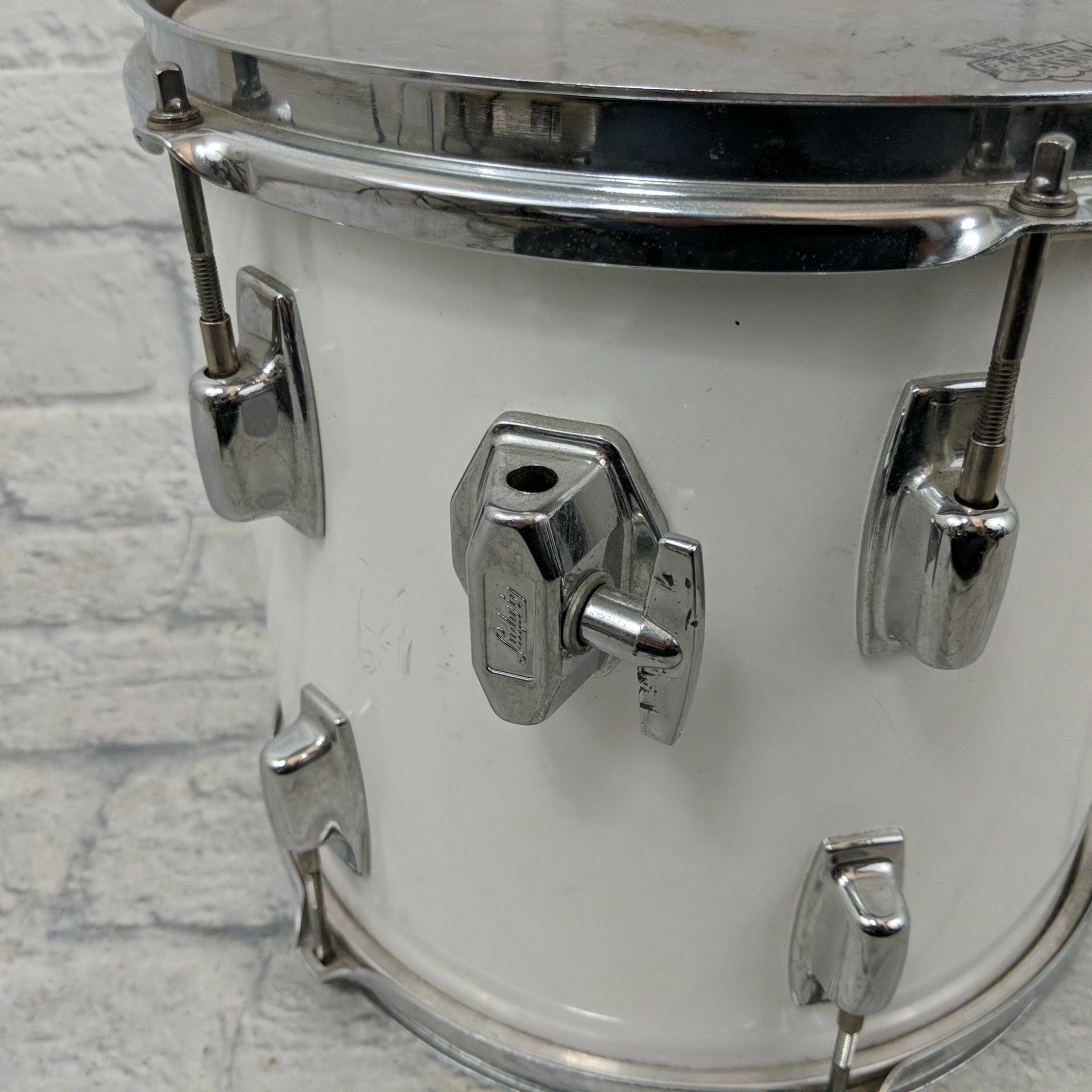 Ludwig Tom Drum 12 (diameter) x10 (depth) 1980s - White