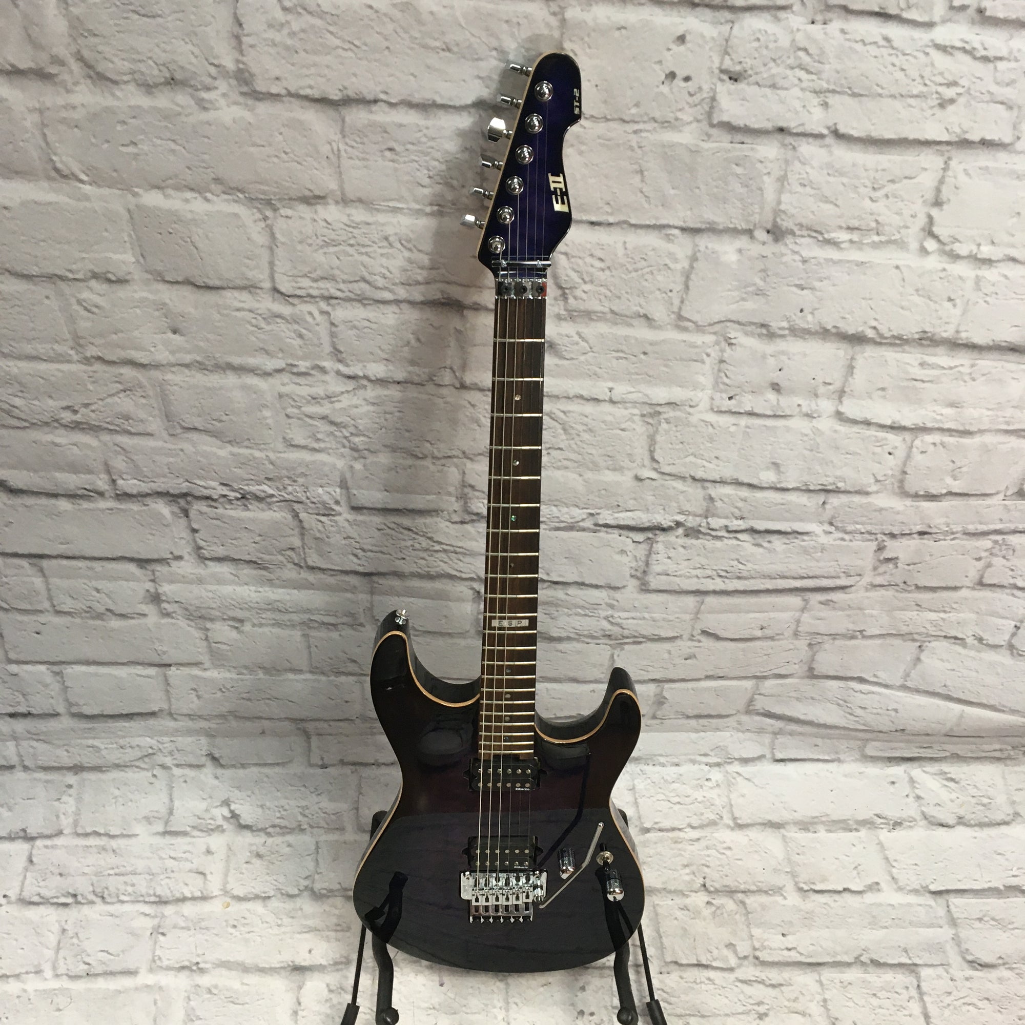 ESP E-II ST-2 Solid Body Electric Guitar with Hard Case