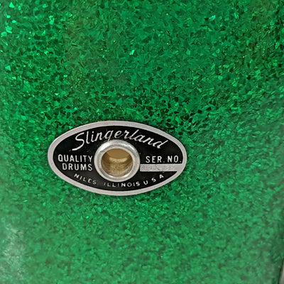 Slingerland 13 Green Sparkle Rack Tom