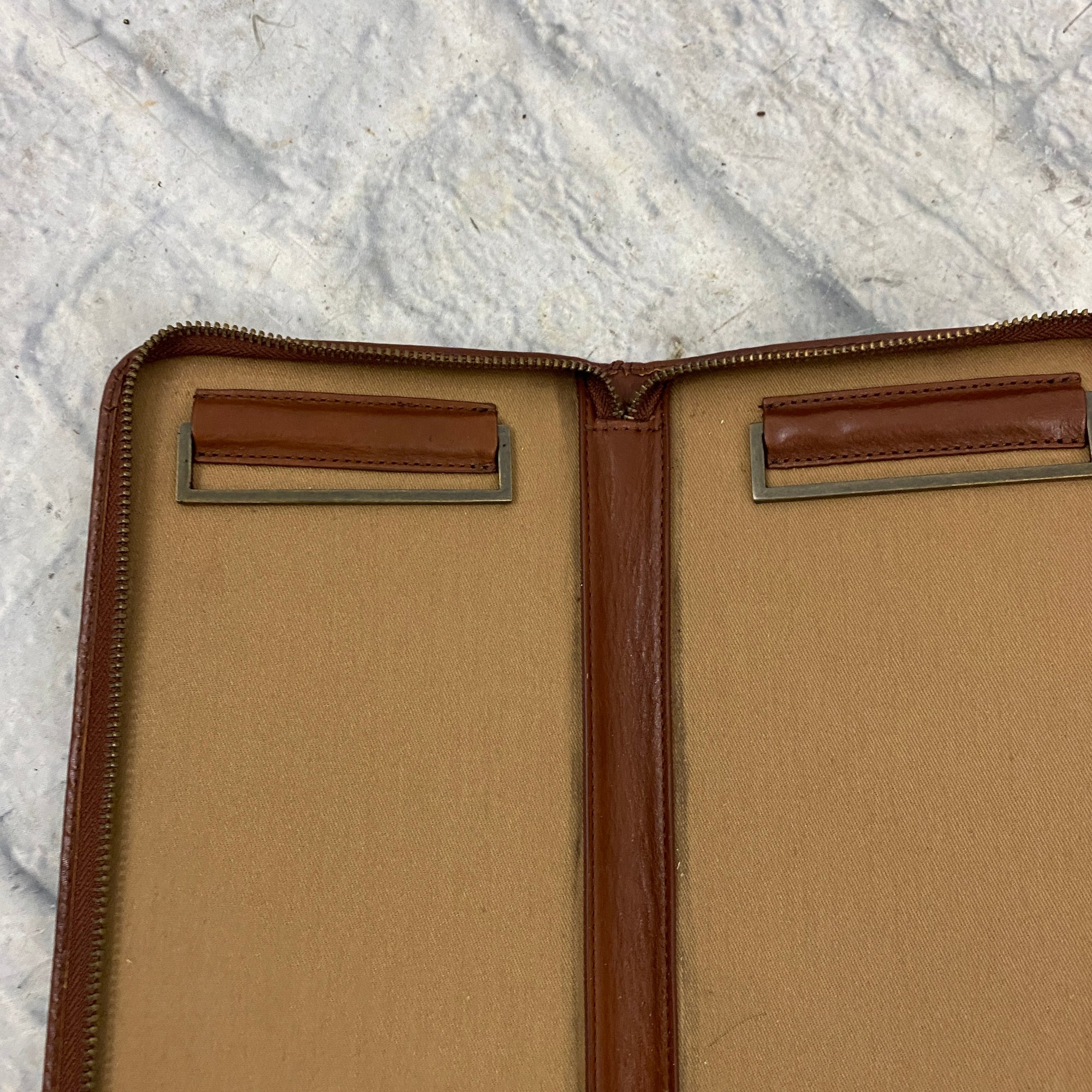Red Envelope Zippered Leather Stick Bag