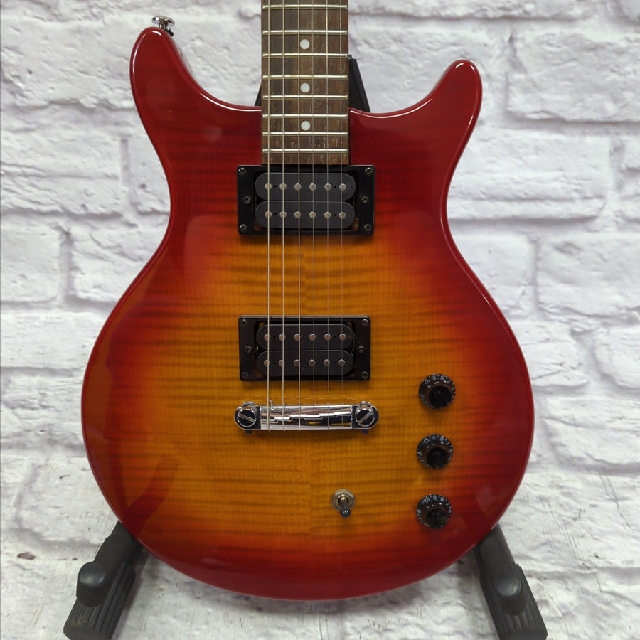 Slammer by Hamer SPIF/CS Sunburst Double Cut Electric Guitar - Flame Maple Sunburst