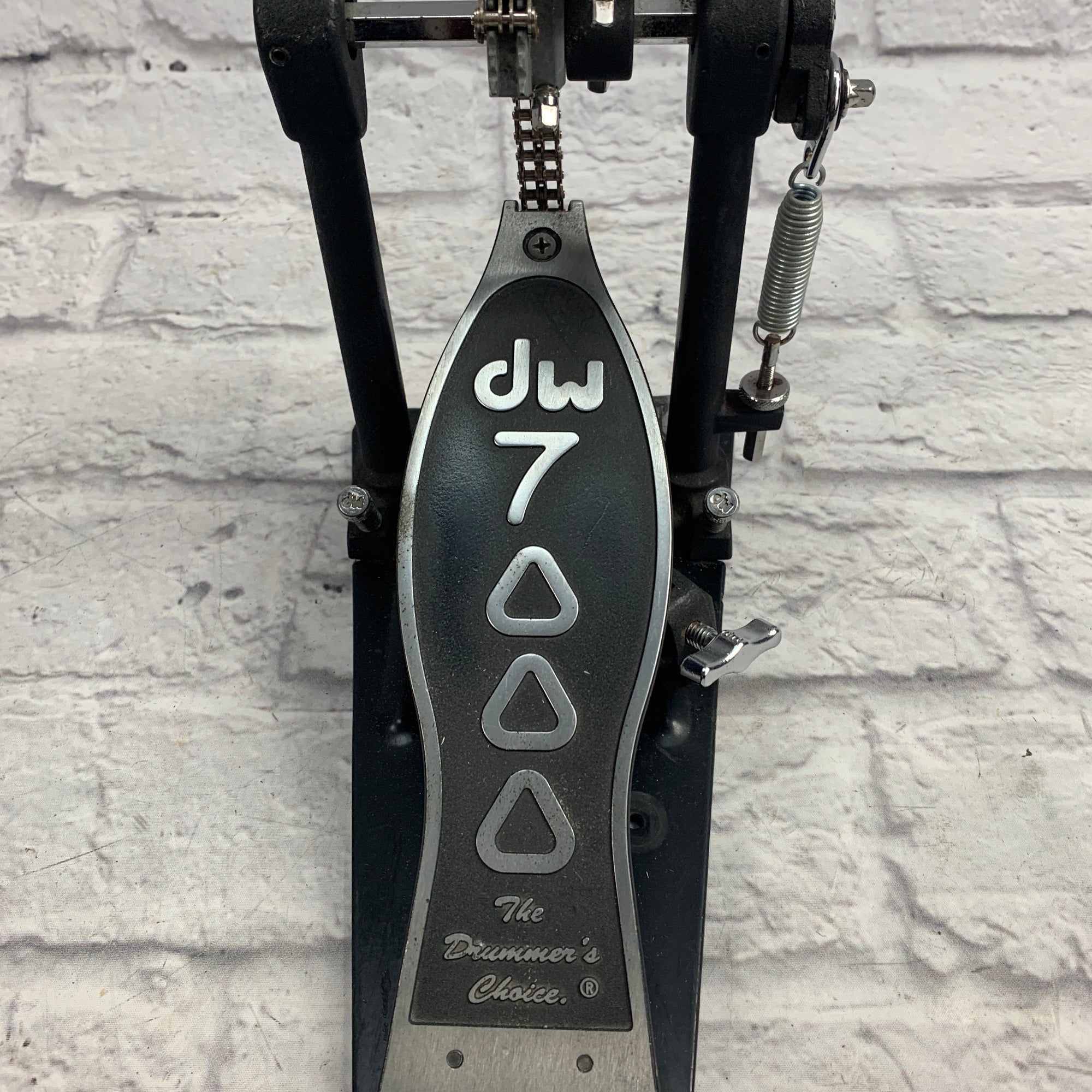 DW 7000 Dual-Chain Single Kick Pedal w/ upgraded beater