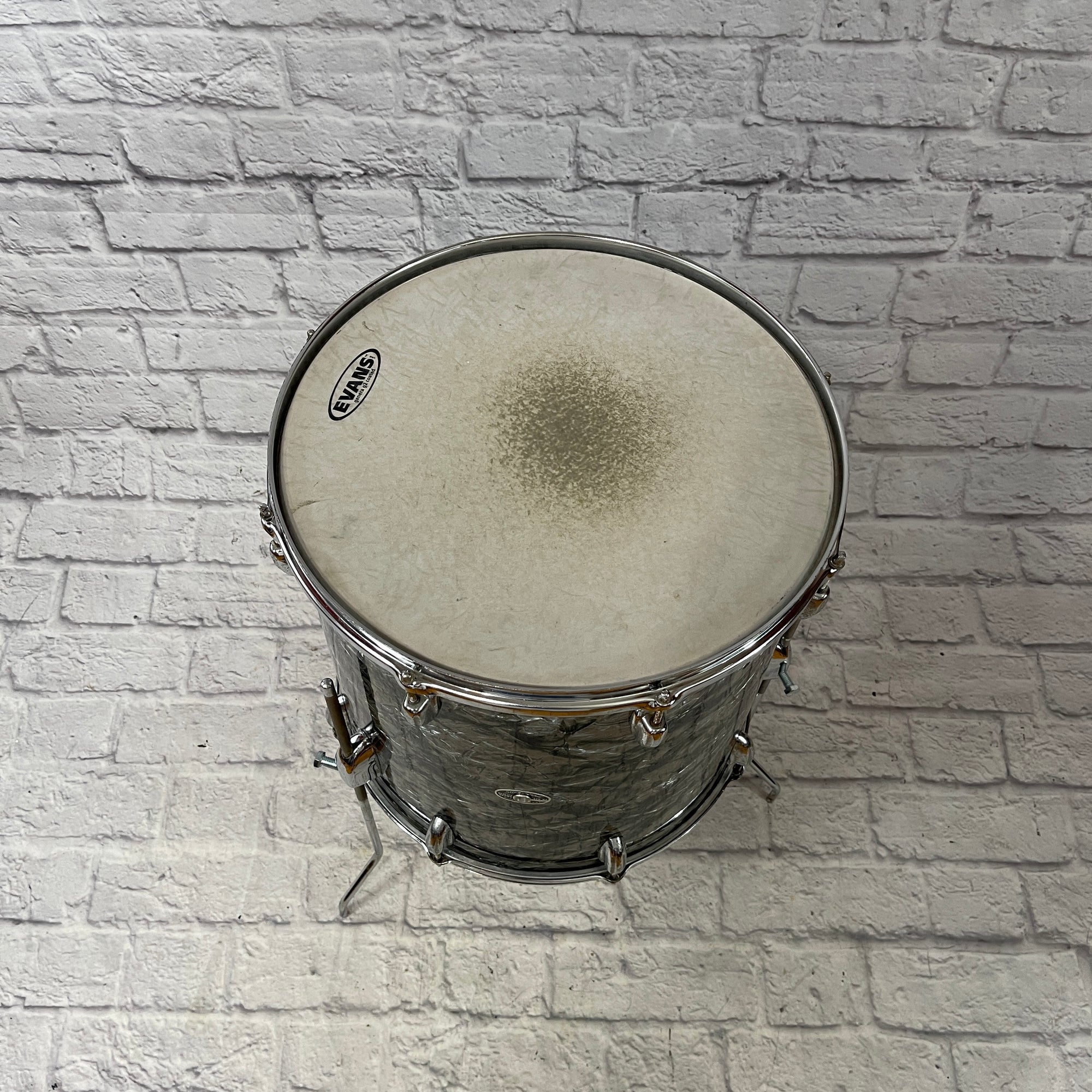 Vintage Slingerland 16 x 16 Black Diamond Floor Tom